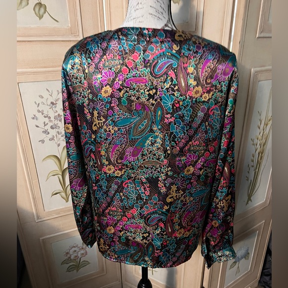🎈🎈VINTAGE PAISLEY PRINT SHIRT - Picture 2 of 4